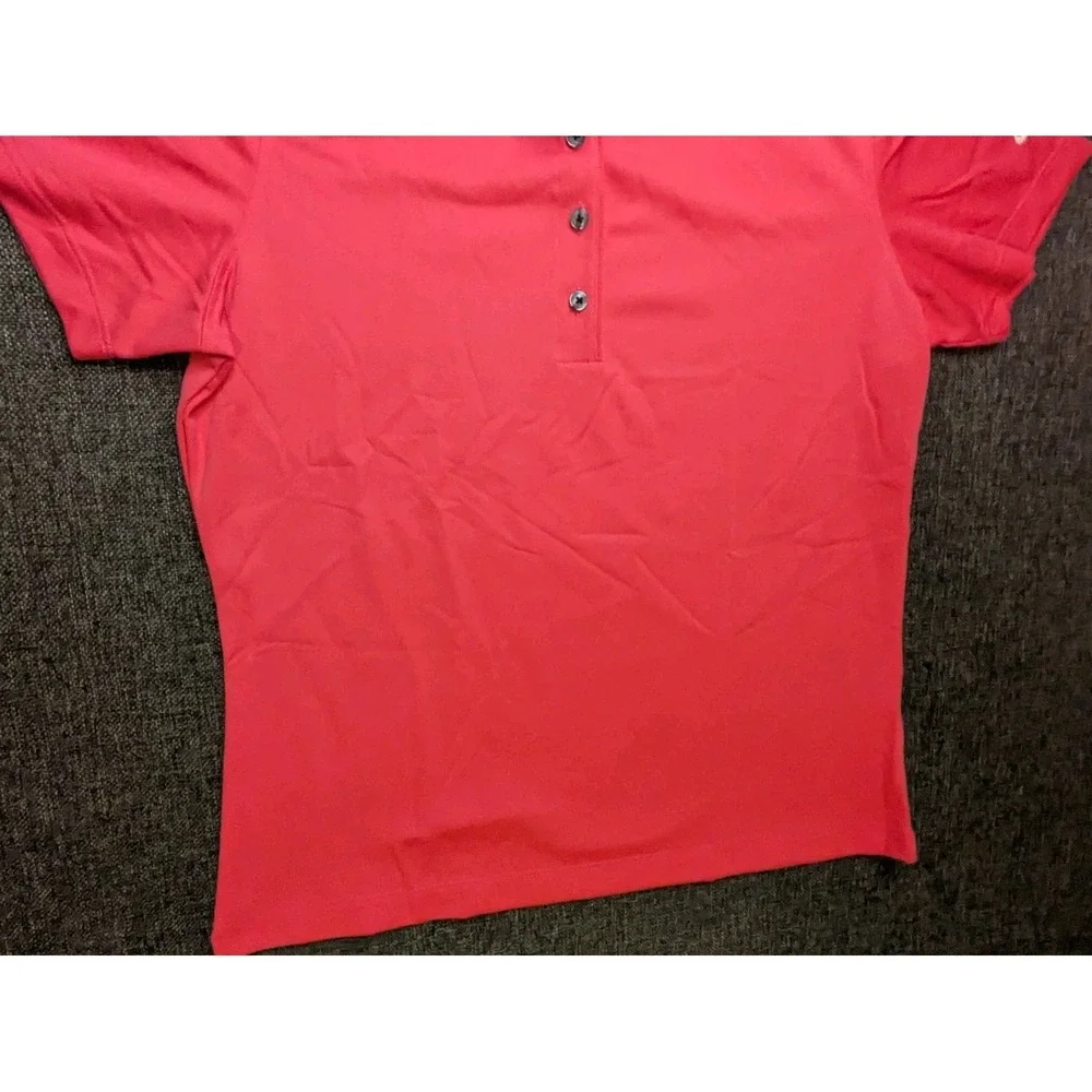 Nike Golf Women's Medium Dri Fit Pink Polo Shirt‎ Stretch Athletic Tennis